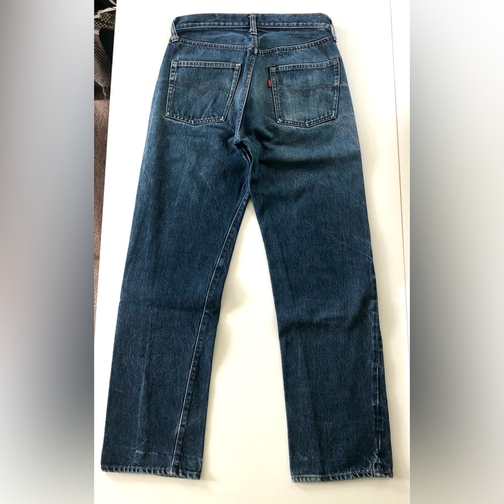 VTG 1970s Levi 501s dark denim straight leg
5 pocket front rivet 100% cot 29/29 - Picture 5 of 16